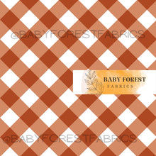 Load image into Gallery viewer, Dark Rust Gingham