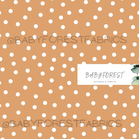 Caramel polka dots
