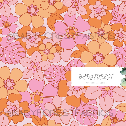 Peachy summer tropics