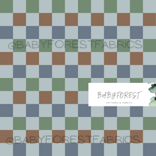 Load image into Gallery viewer, Checks to match Dino summer blue