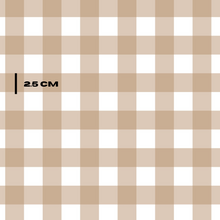 Load image into Gallery viewer, Beige Gingham