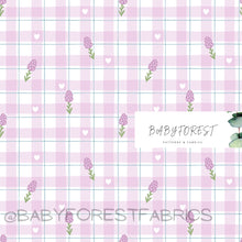 Load image into Gallery viewer, Lavender gingham