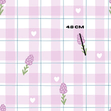 Load image into Gallery viewer, Lavender gingham