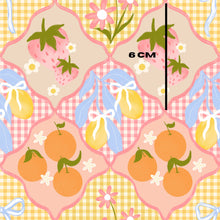 Load image into Gallery viewer, Coquette fruit gingham