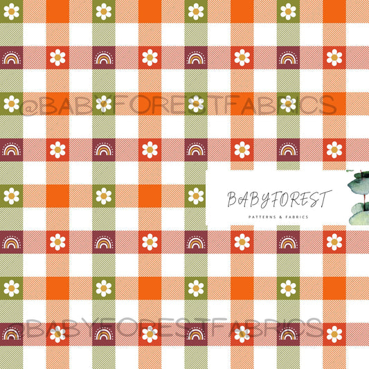Autumn Rainbow Gingham