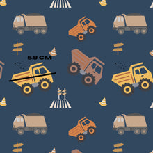 Load image into Gallery viewer, Trucks on blue