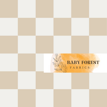 Load image into Gallery viewer, Off white and Beige checks