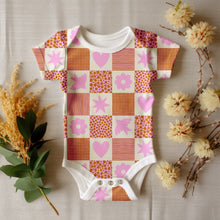 Load image into Gallery viewer, Gold pink patchwork