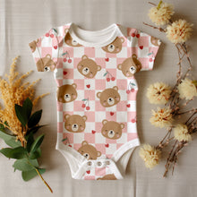 Load image into Gallery viewer, Pink teddy checks