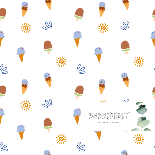 Ice cream summer pattern