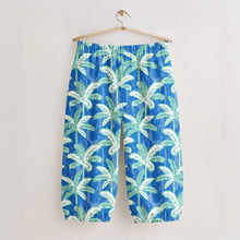 Load image into Gallery viewer, Green palms on blue