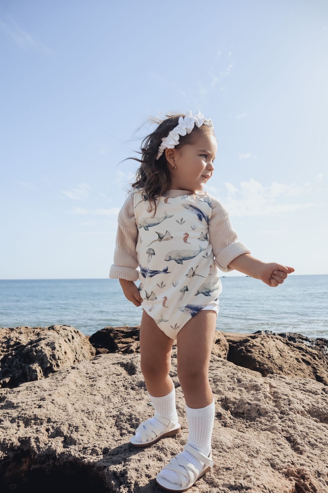 Boho floral romper