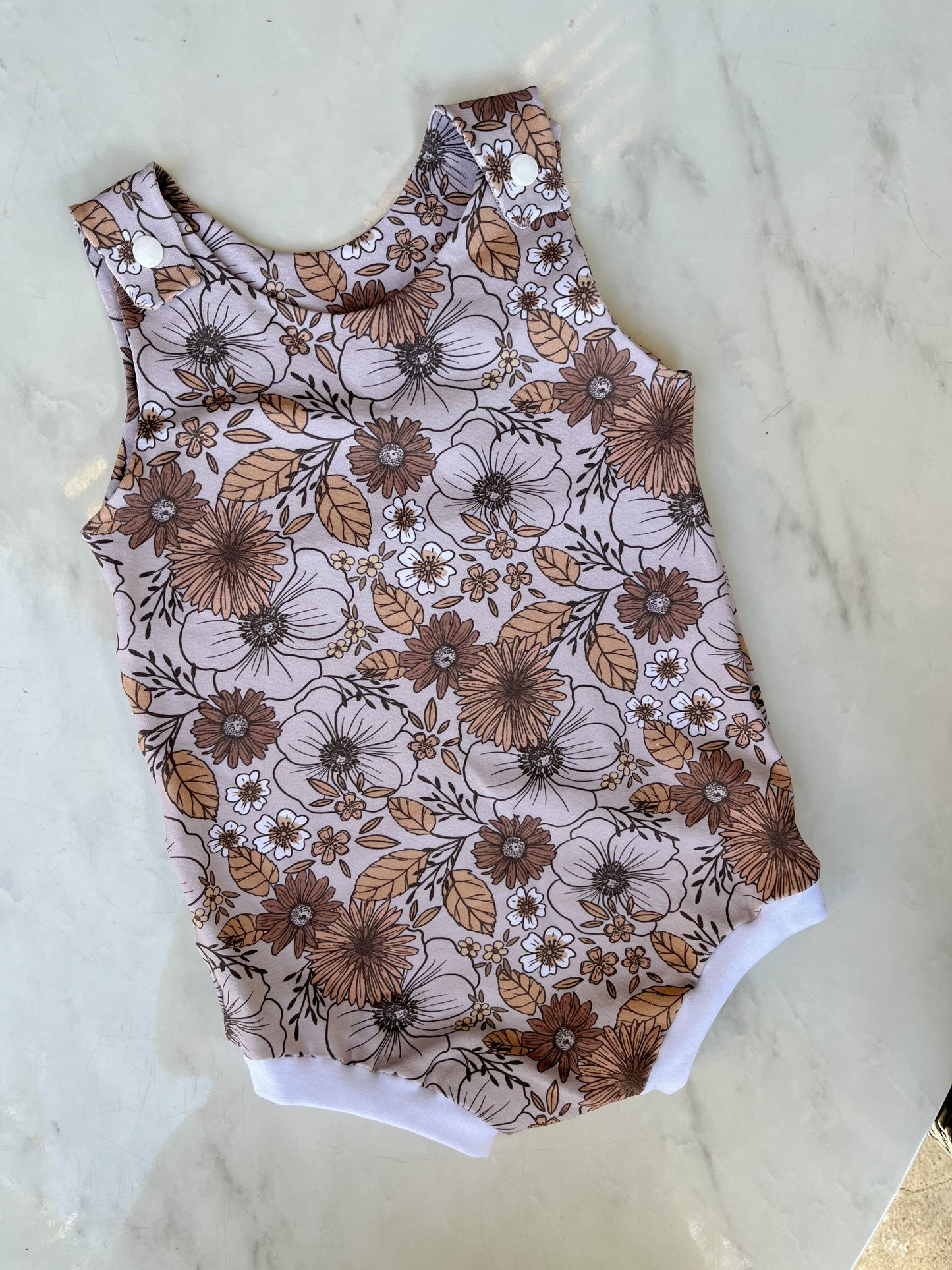 Boho floral romper