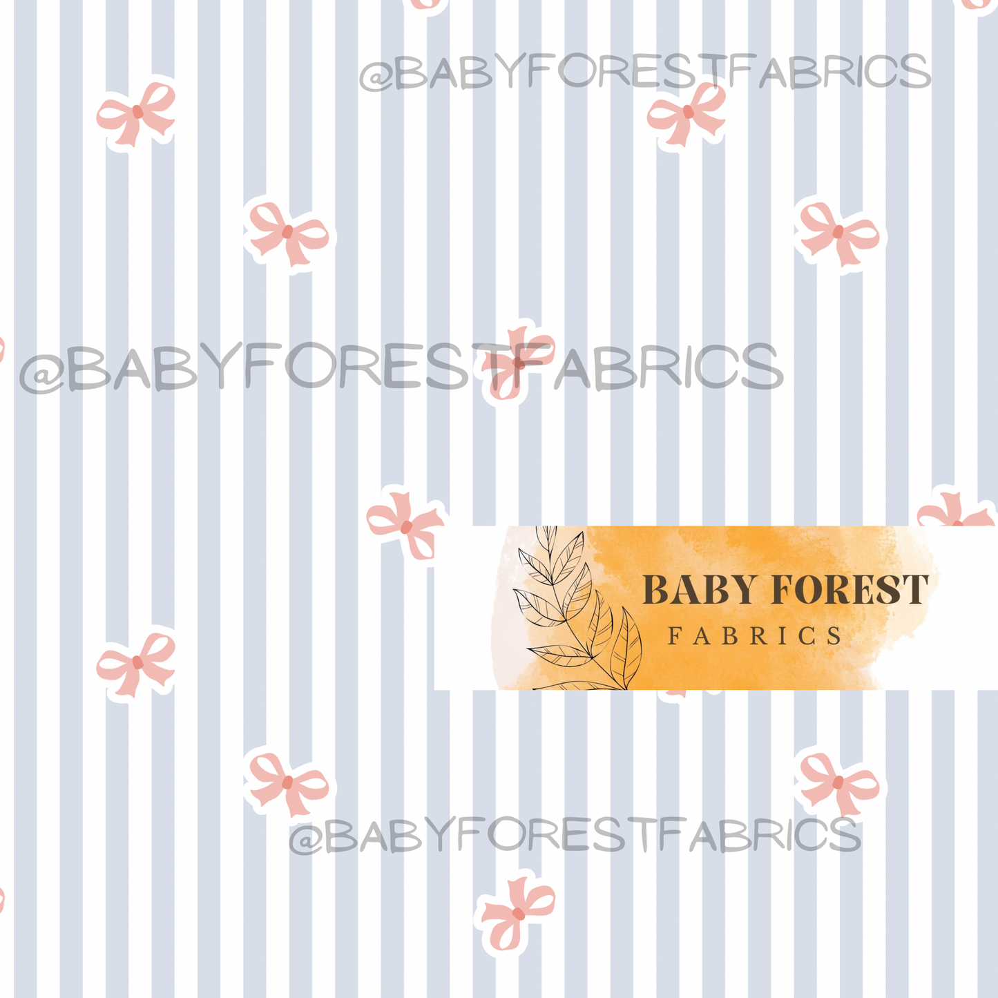 mini bows on delicate stripes