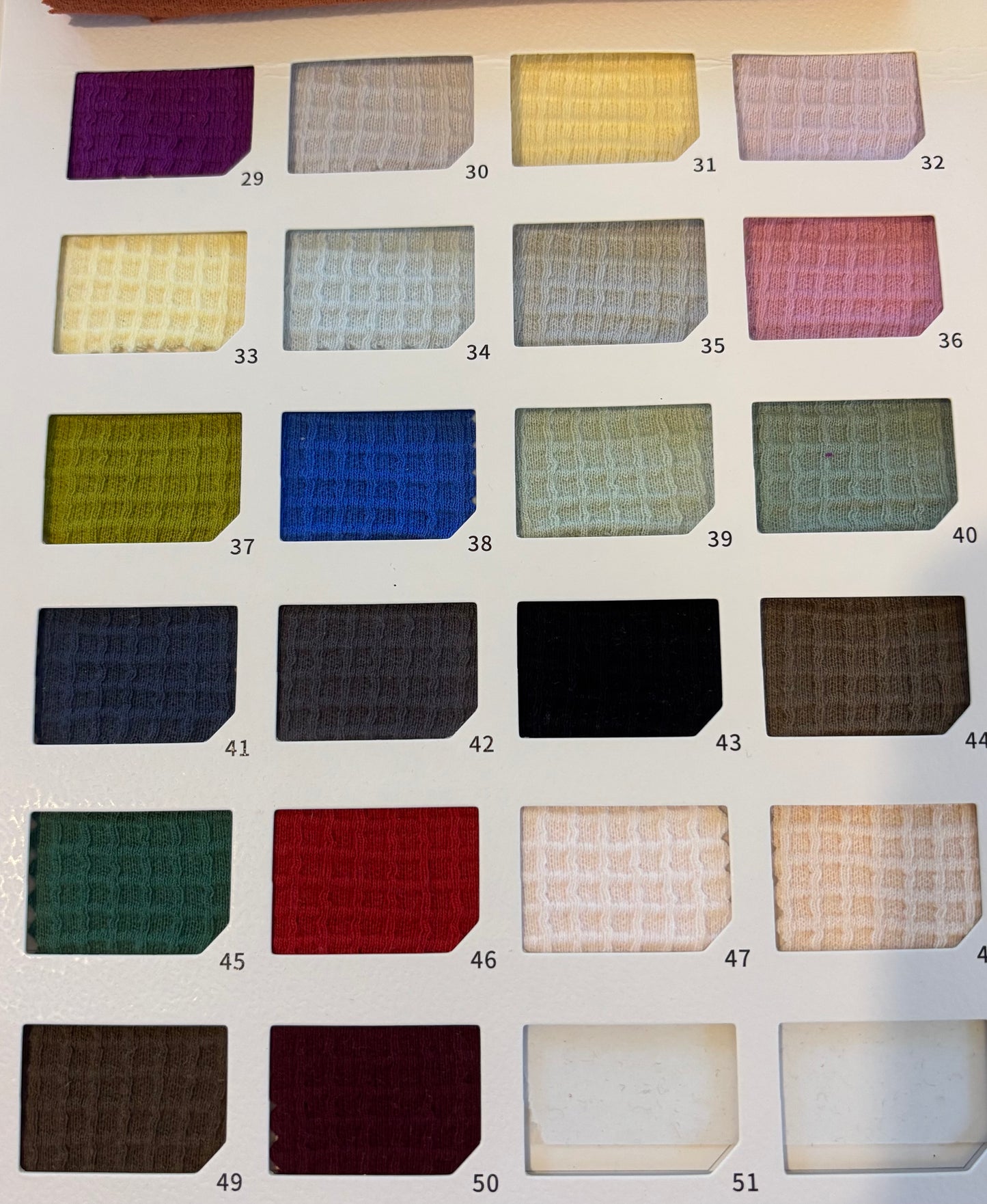 NEW Solid Waffle 100% cotton 250 gsm - PRE ORDER