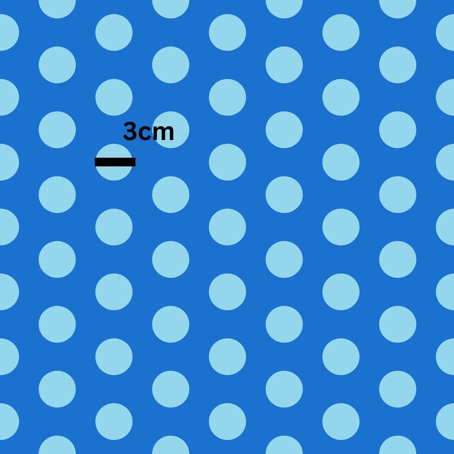 Royal blue polka dot