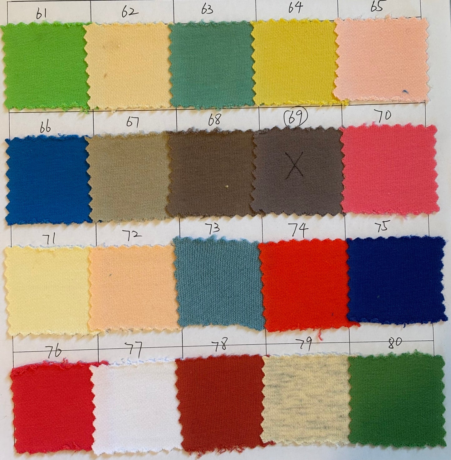 Solid French Terry colours 70-135 - PRE ORDER