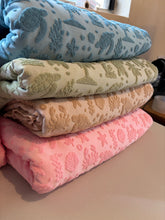 Load image into Gallery viewer, Baby Forest fabrics own sea life -Jacquard cotton terry towel fabric retail
