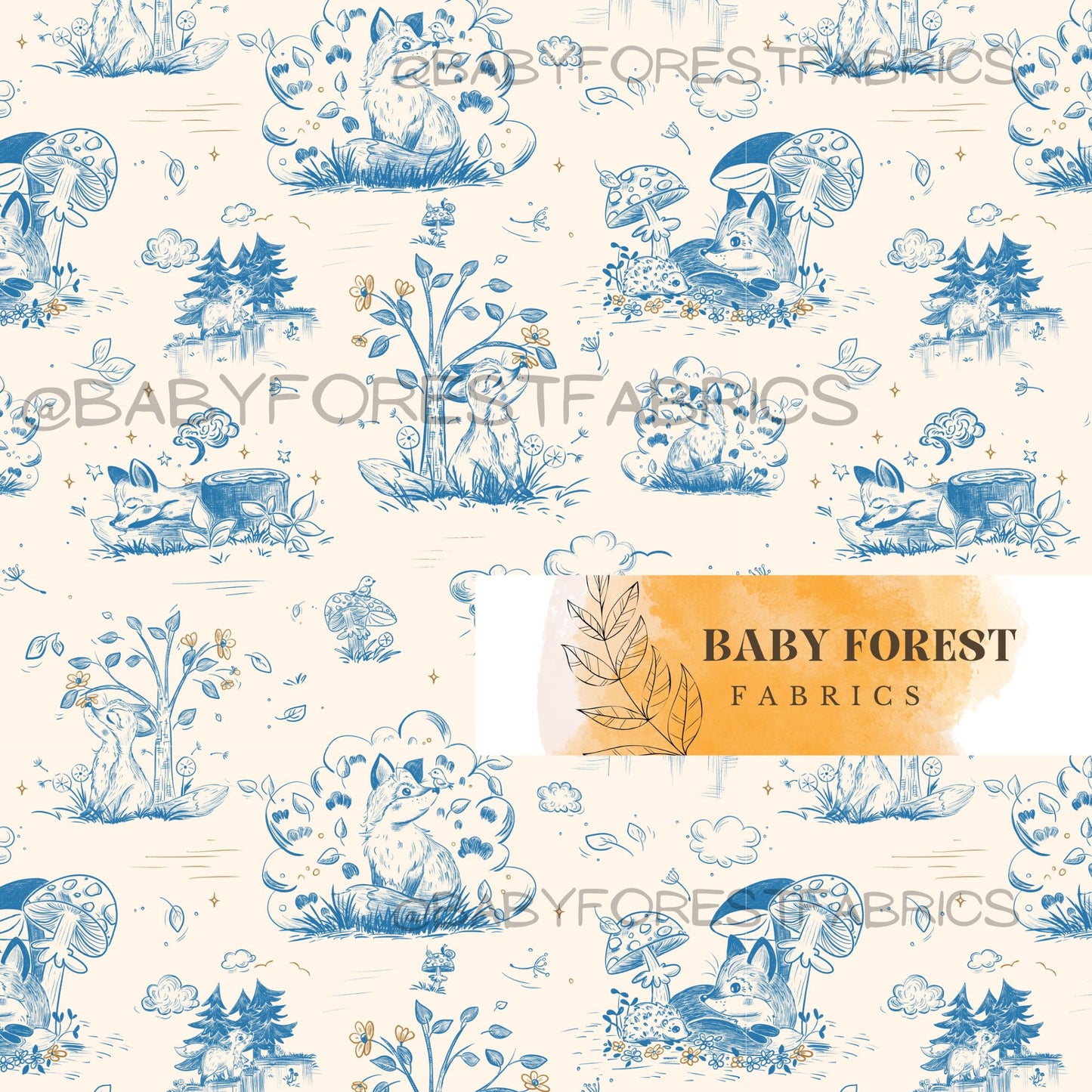 Forest Life Toile by kariicreates