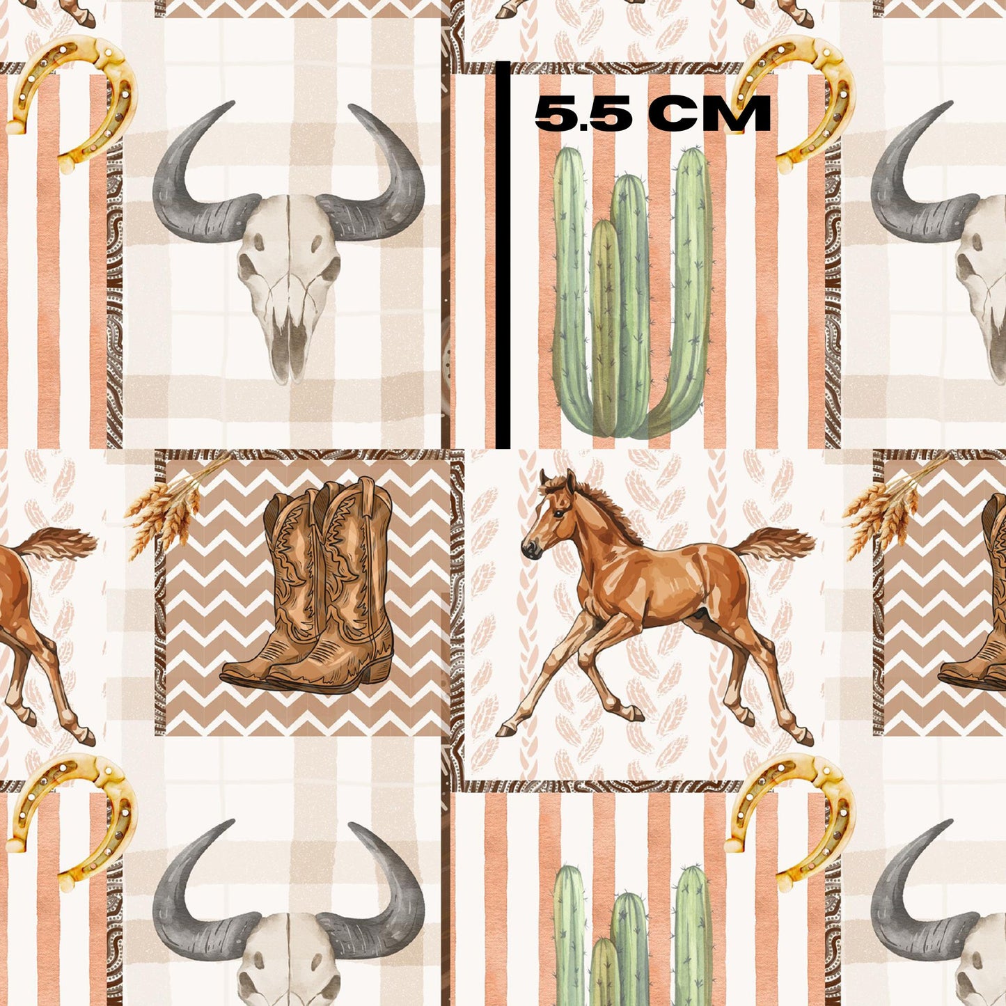 Rust western patchwork