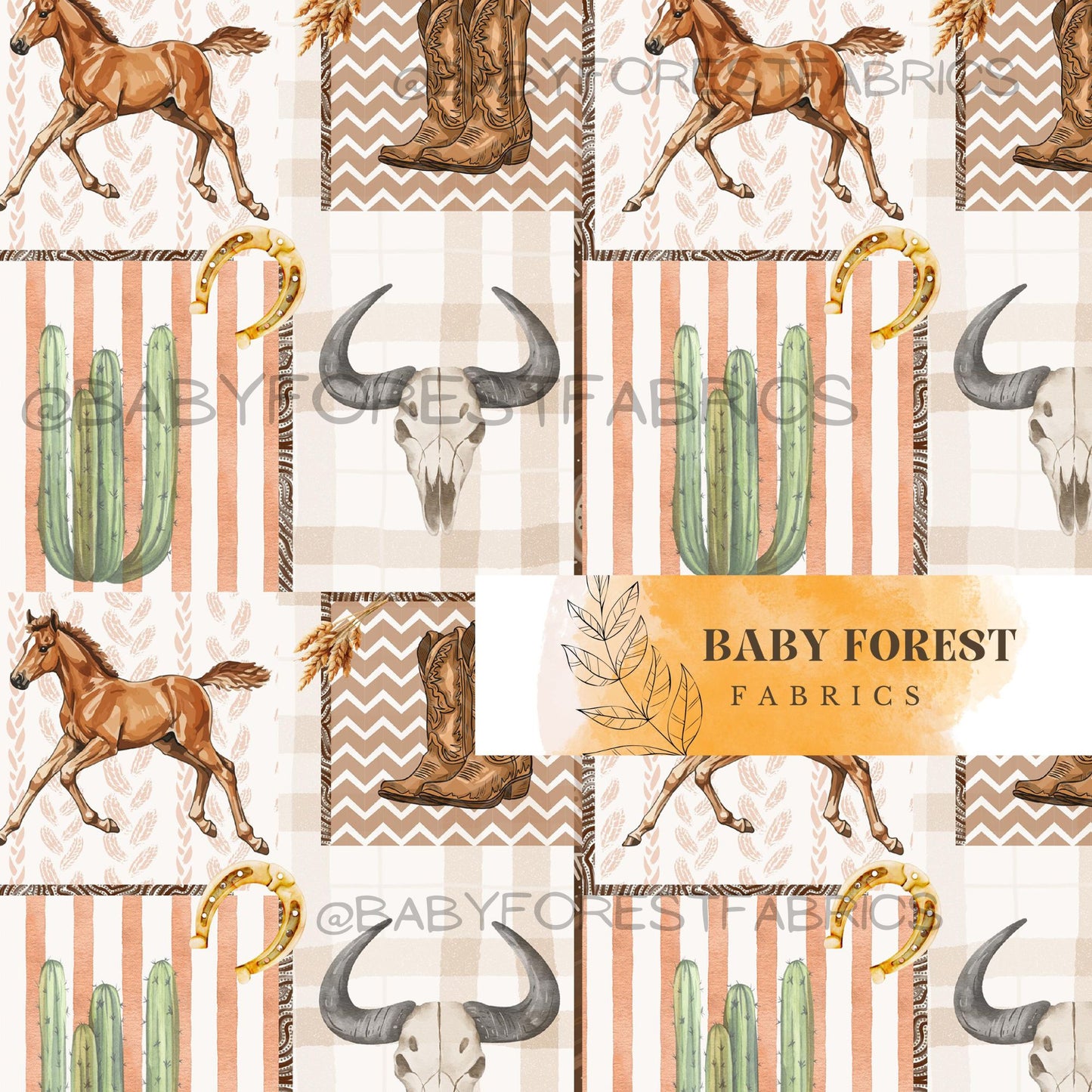 Rust western patchwork