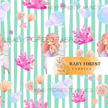 Load image into Gallery viewer, Green Mermaids and Llamas
