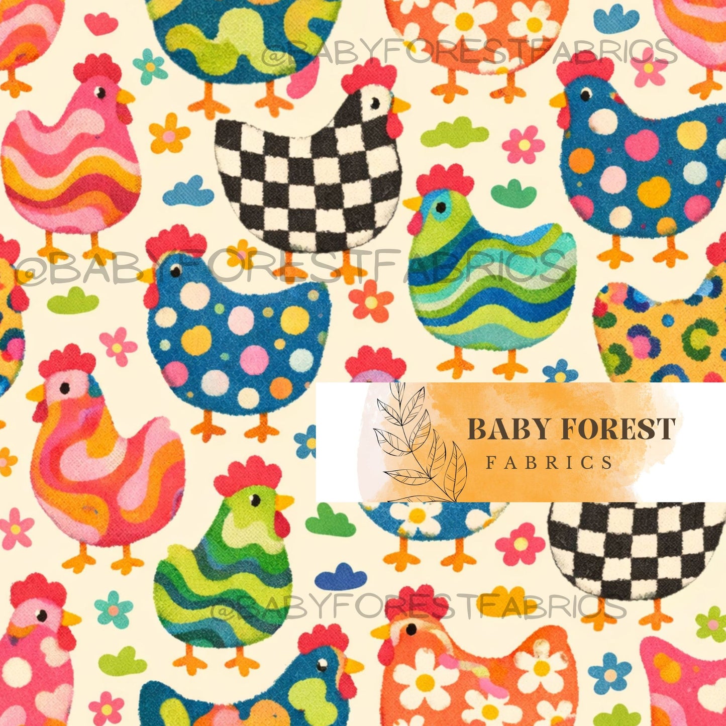 Groovy retro chicken