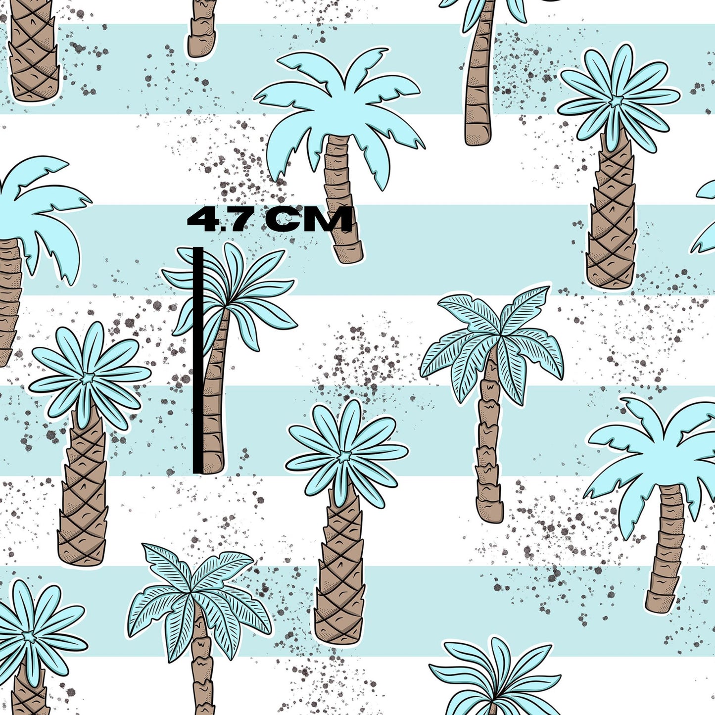 Blue palm stripes