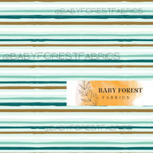 Load image into Gallery viewer, Green brown stripes
