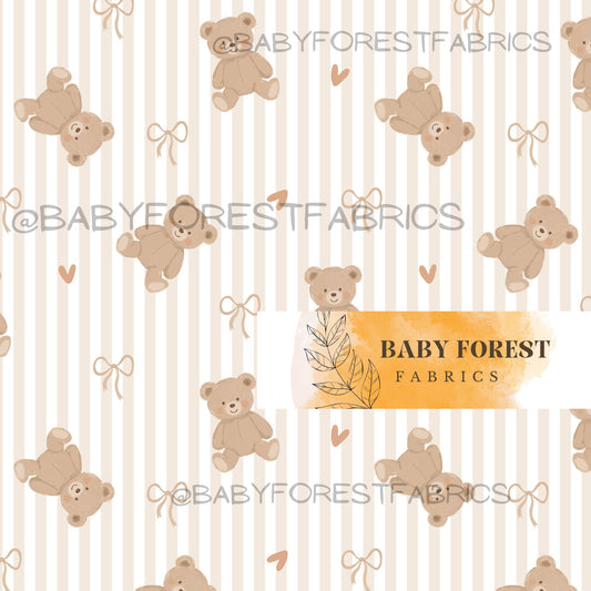 Beige bear stripes