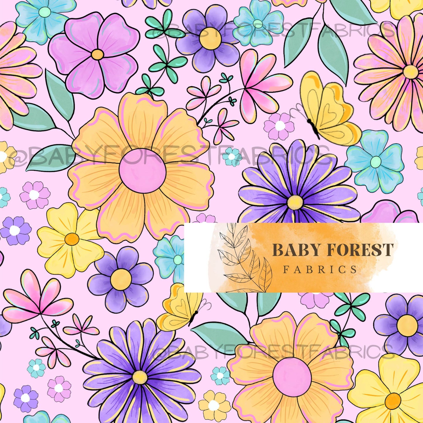 Vibrant floral summer