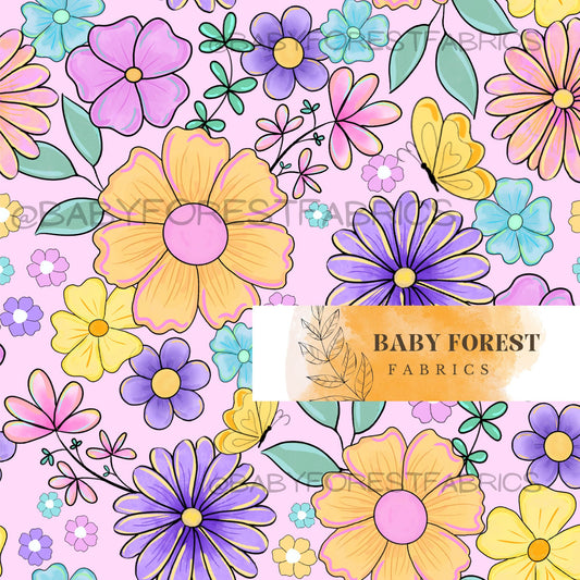 Vibrant floral summer