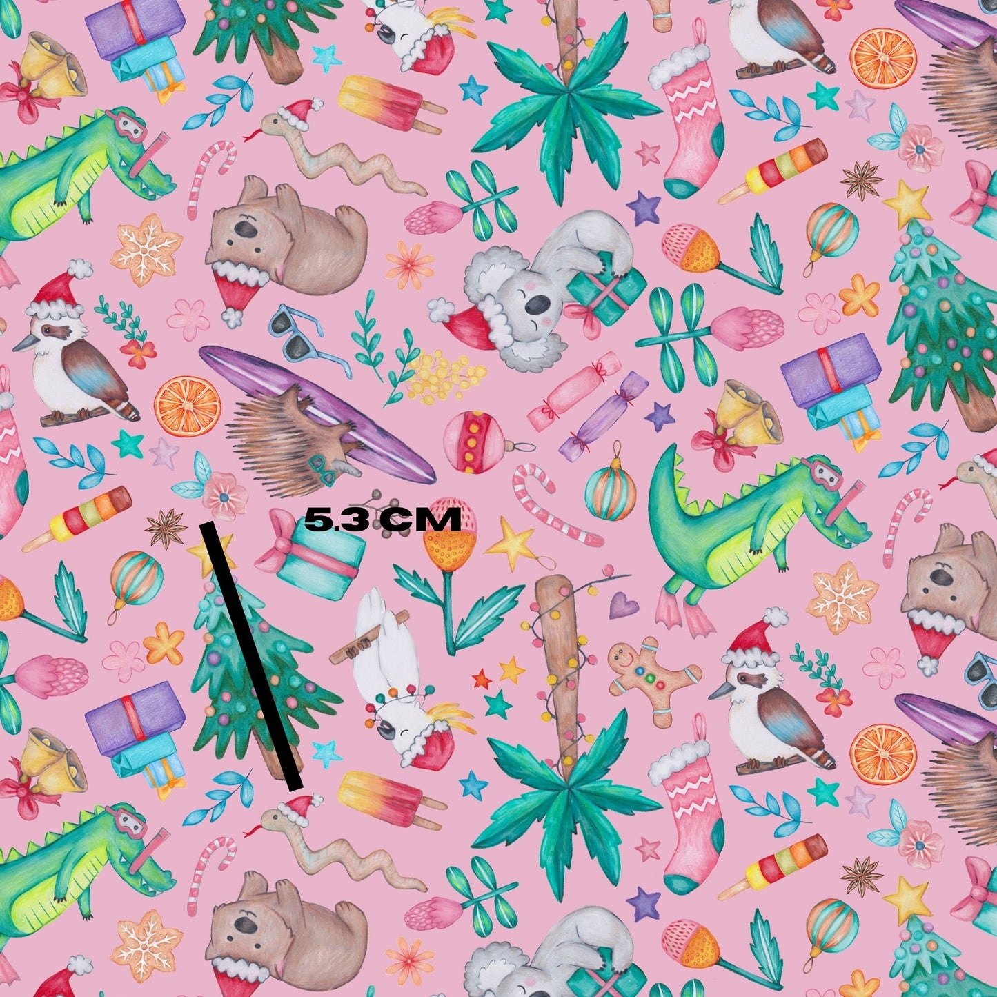 Cartoon Christmas Pink