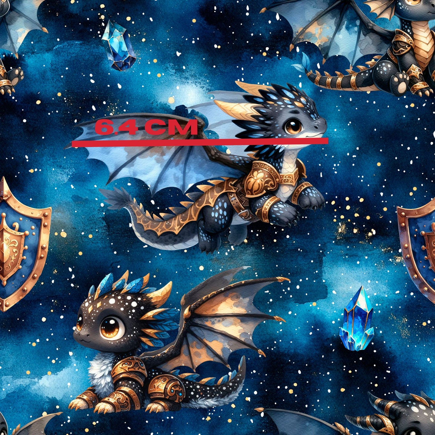 Armored black dragon by Kreative Patterns