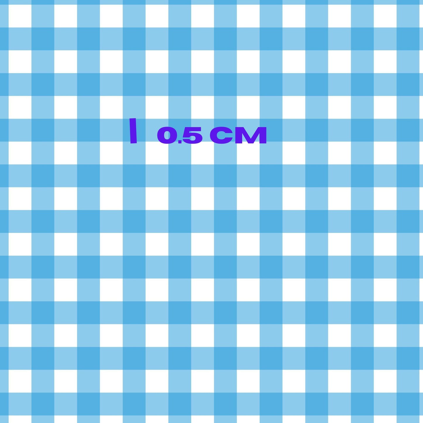 Bright colour block Blue gingham