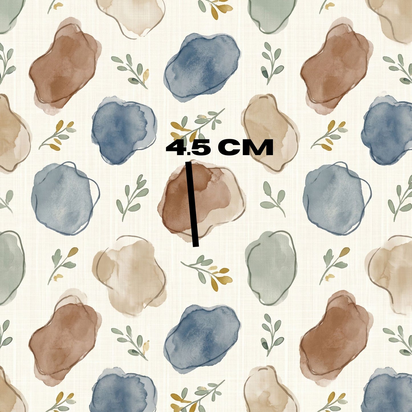 Earth spots on linen