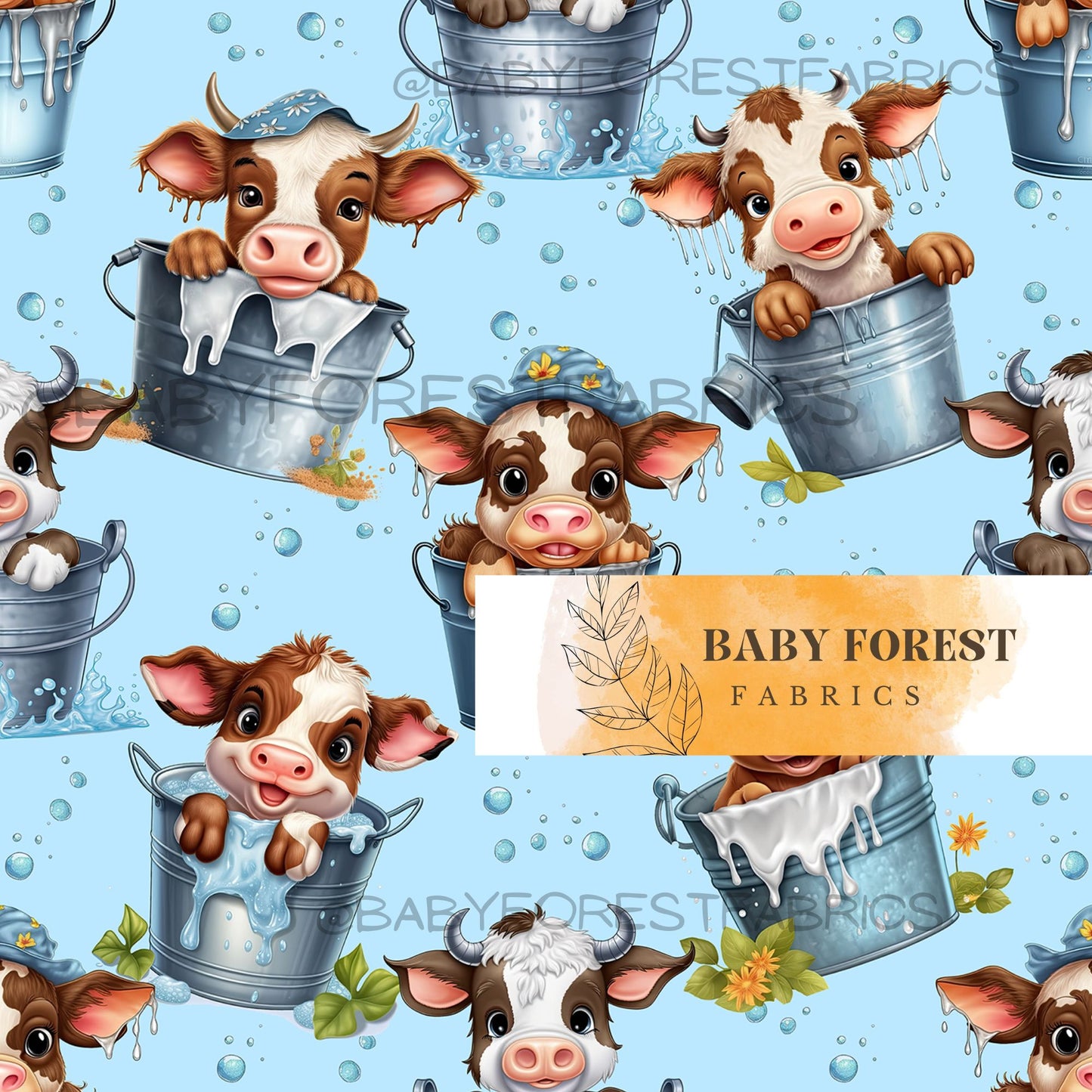 Cow in buckets