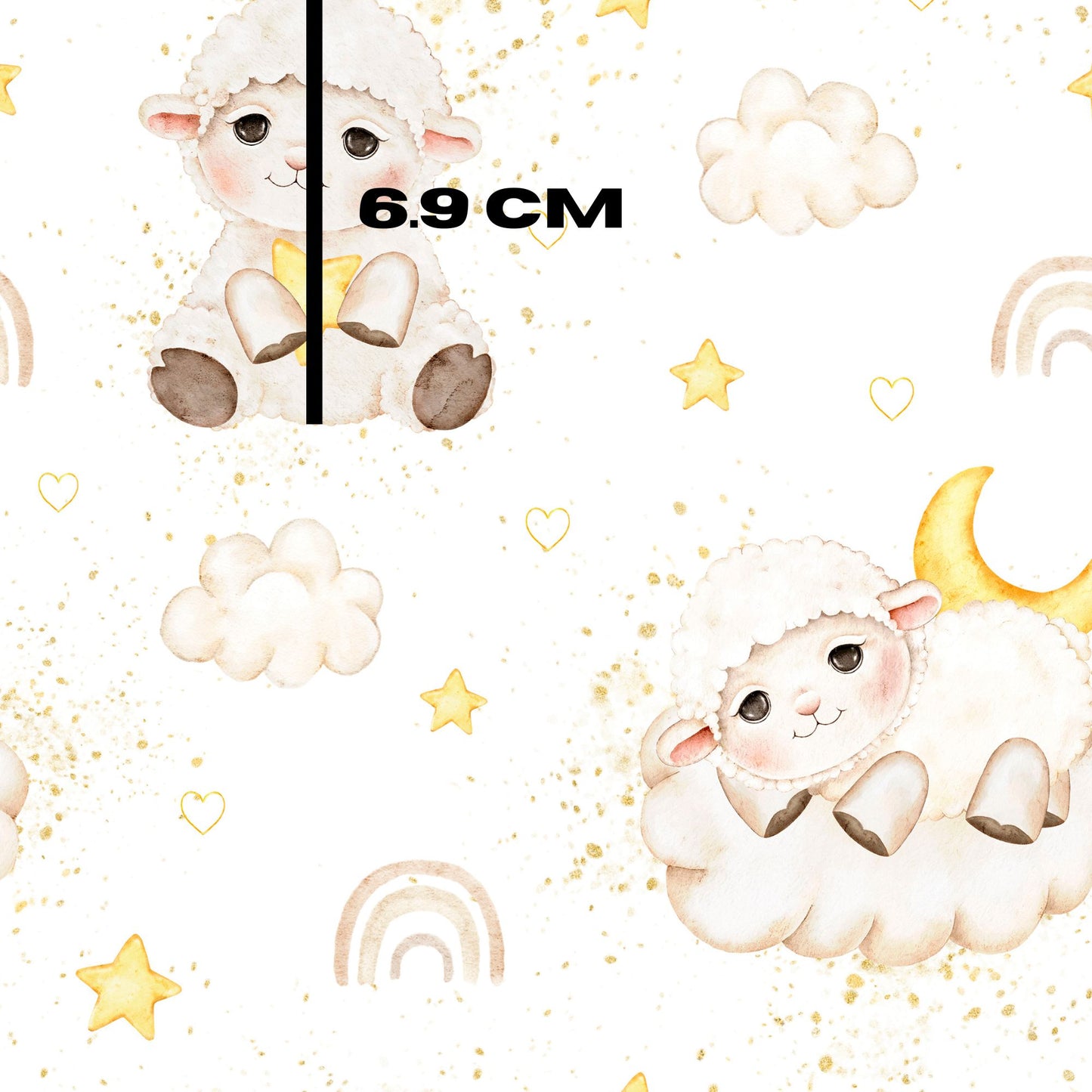 Eve Baby Lamb and Stars