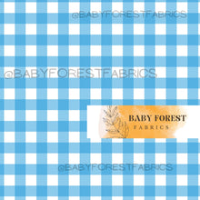 Load image into Gallery viewer, Bright colour block Blue gingham
