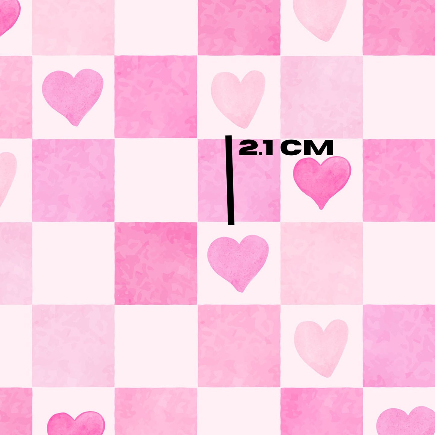Pink hearts watercolour