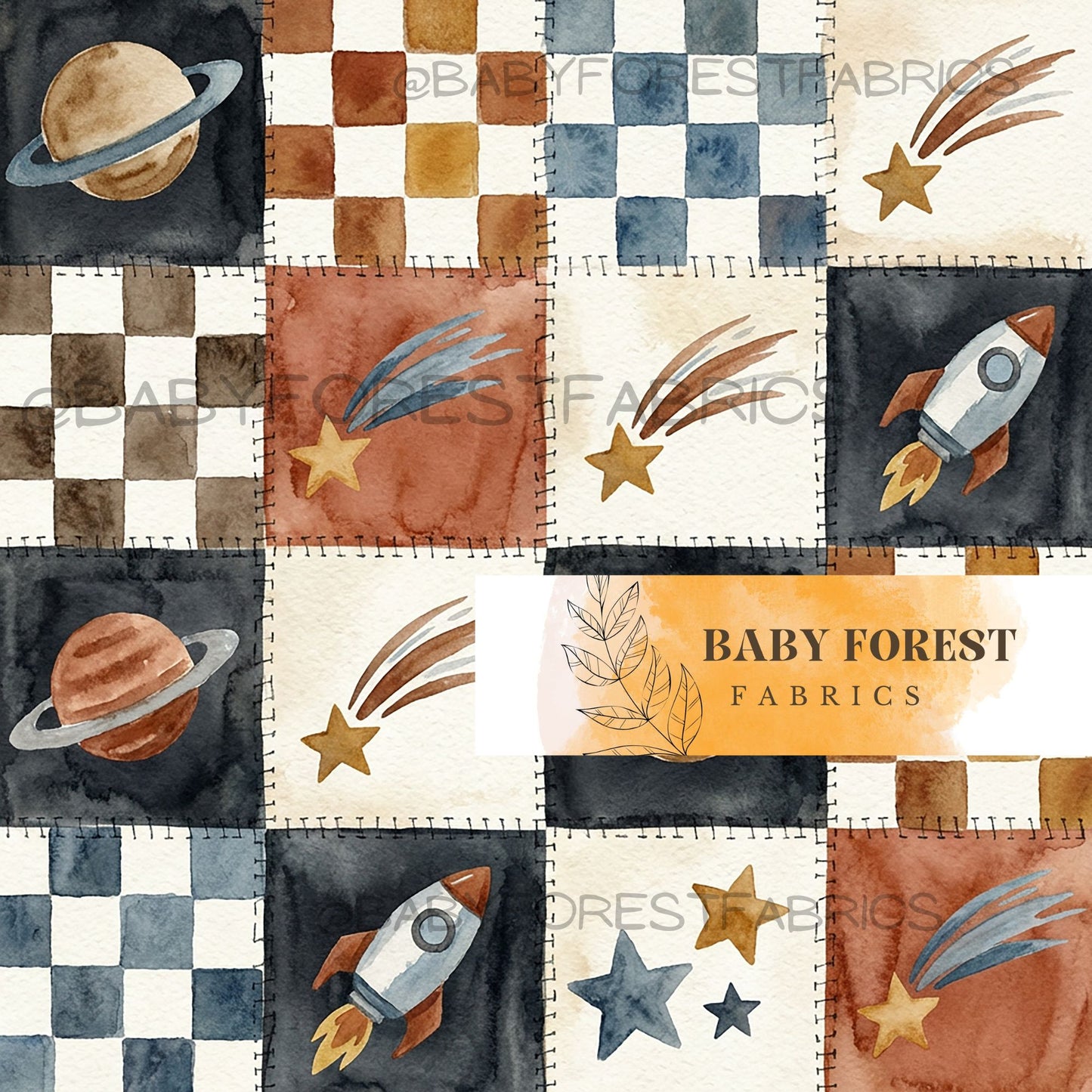 In space patchwork
