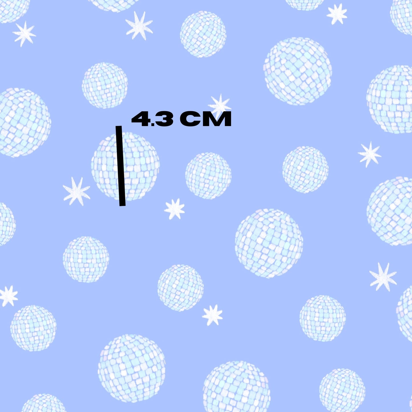 Watercolor Disco Balls and Stars