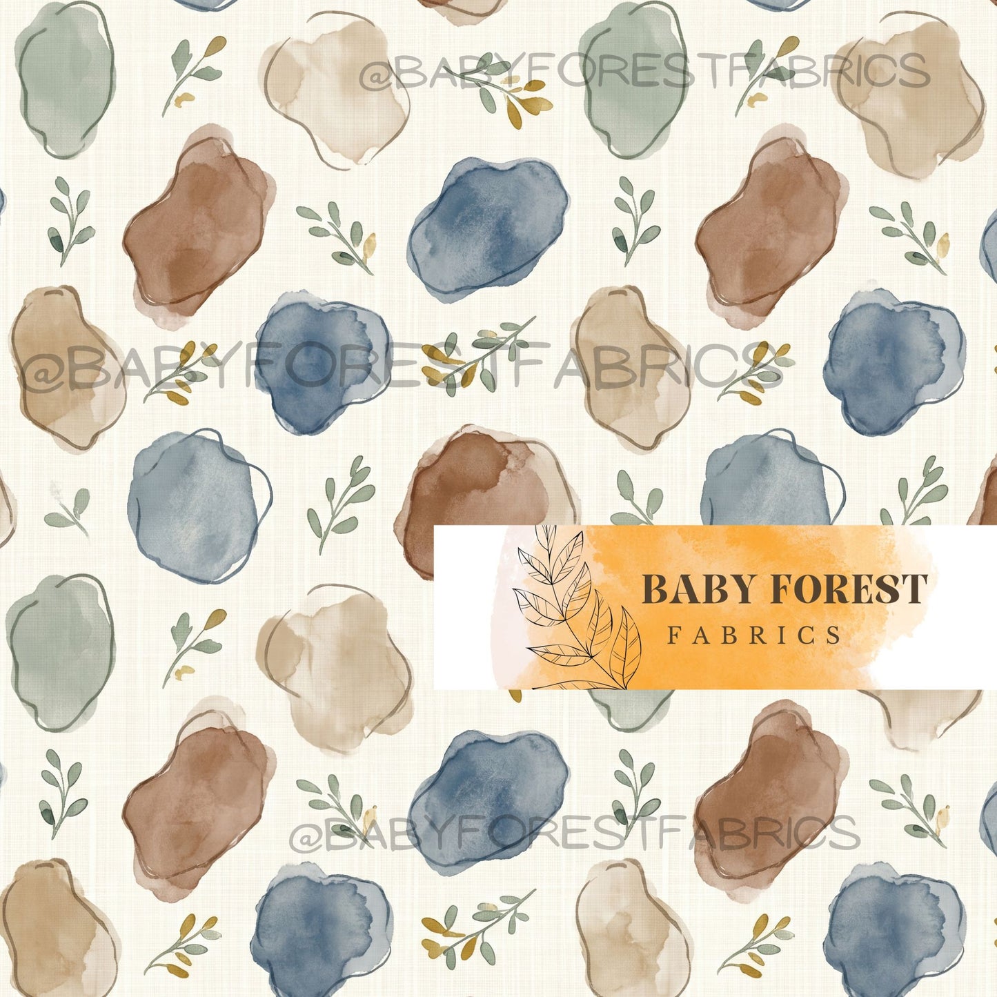 Earth spots on linen