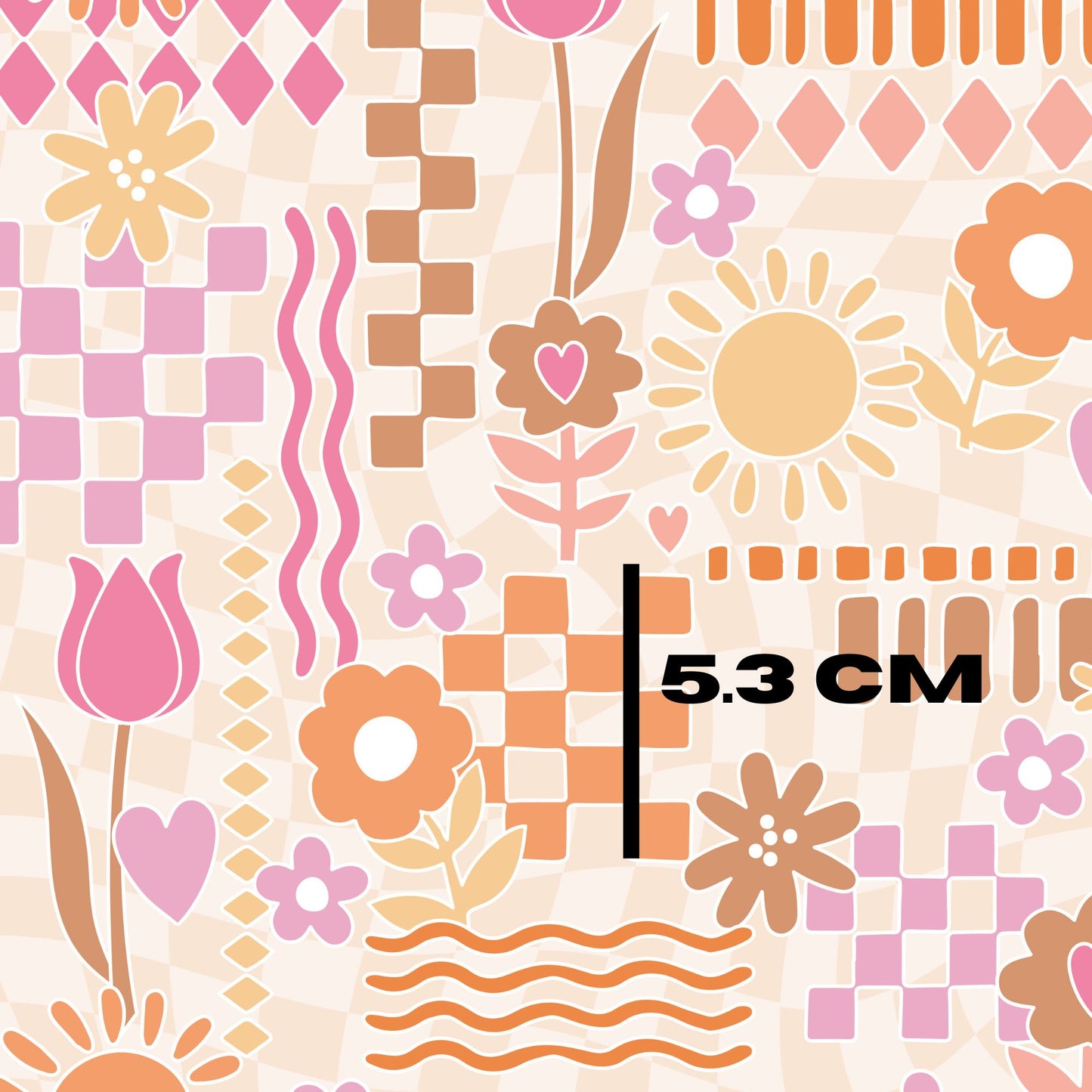 Boho sun checks patchwork