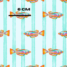 Load image into Gallery viewer, Fish Light Blue stripe
