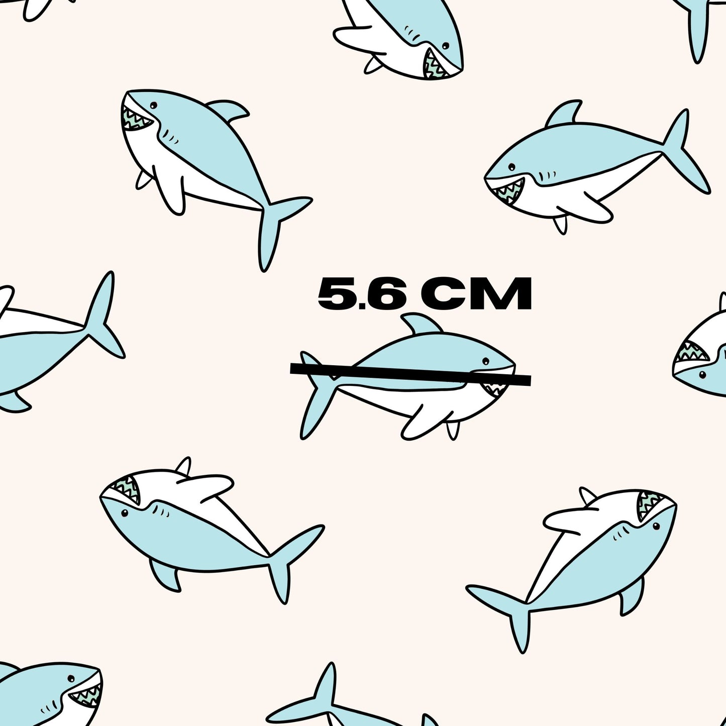 Prue Melanie Summer Sharks Pastel blue