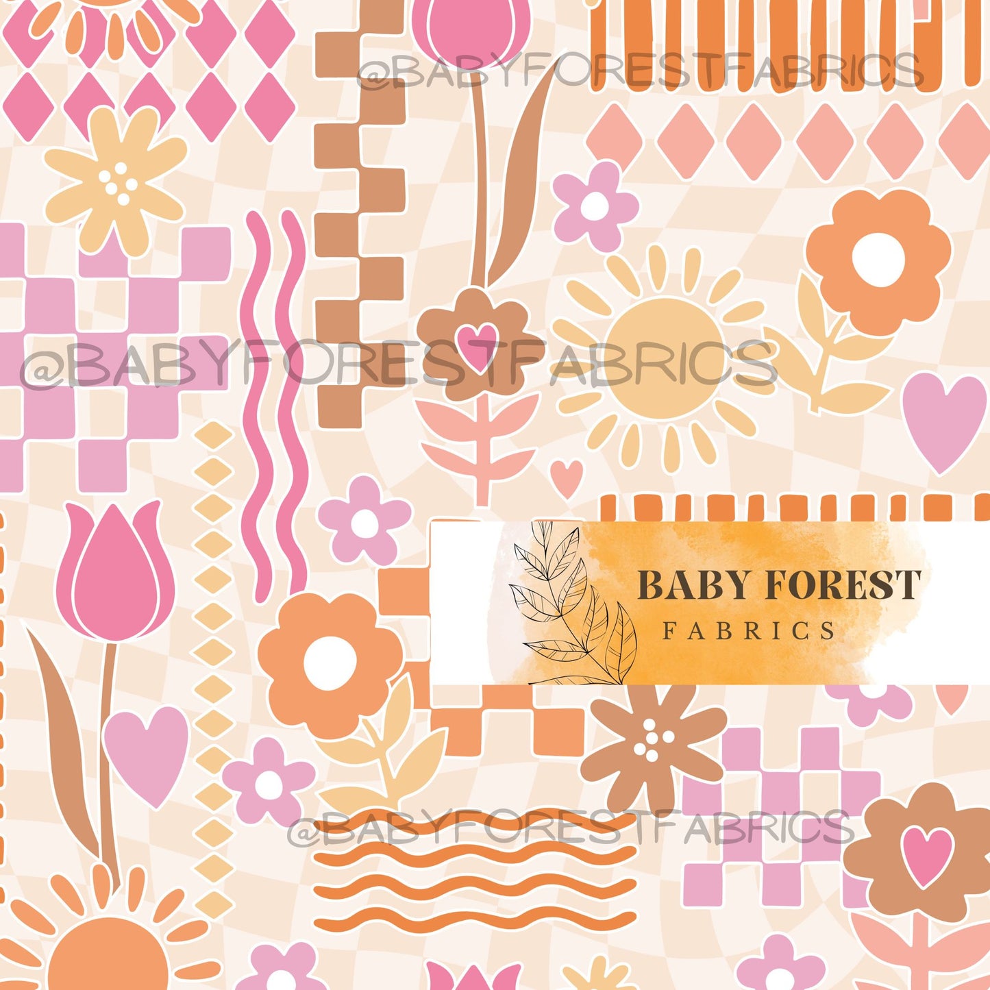 Boho sun checks patchwork
