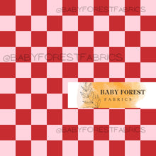 Load image into Gallery viewer, Red pink checks
