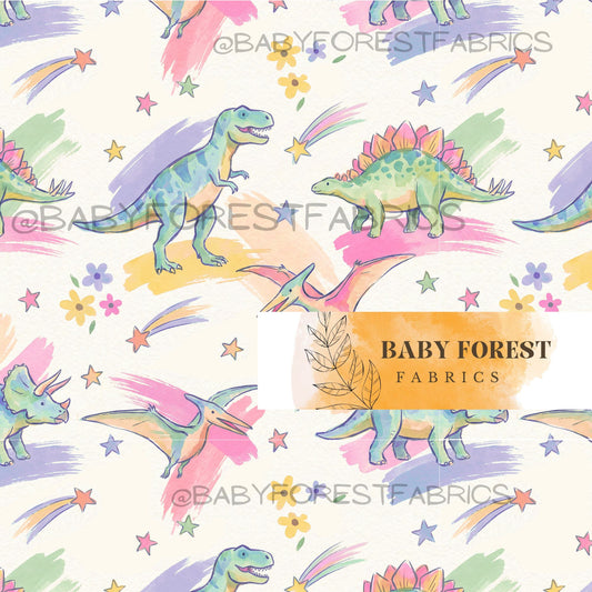 pastel space dino