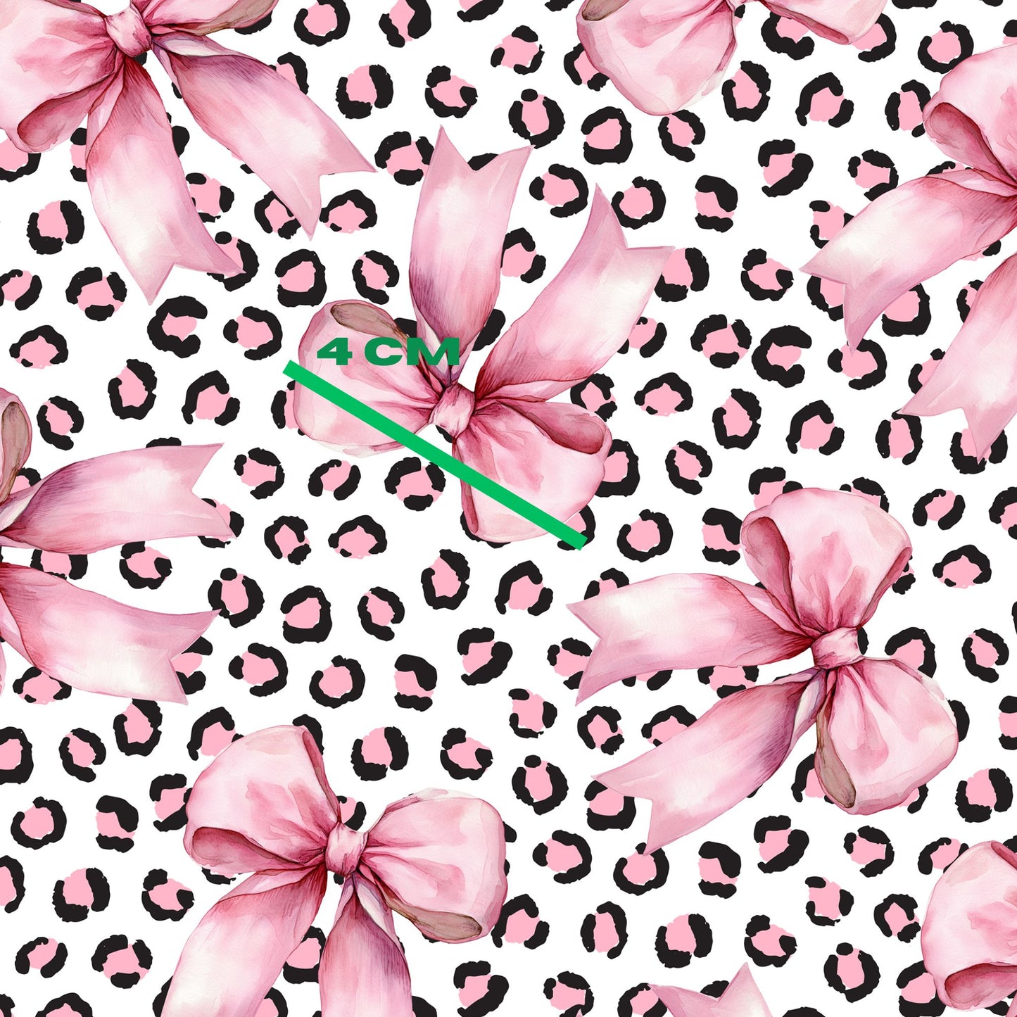 Pink Leopard bows